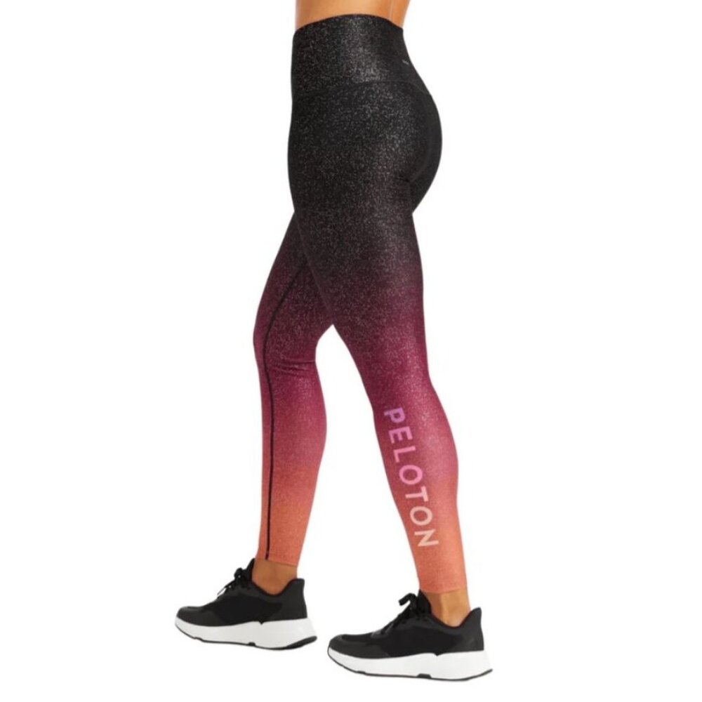 WITH (Wear it to Heart) Peloton Sunset Fade Glitter Umbre Leggings XS - Picture 1 of 5